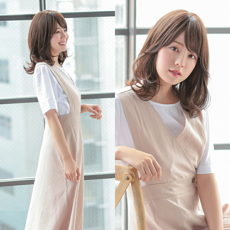 楽天市場】ウィッグ ミディアム セミロング フルウィッグ 医療用 送料