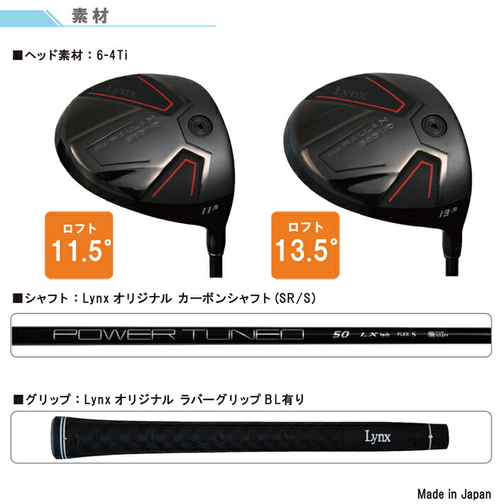 楽天市場】リンクス パララックス 305 MD ミニ ドライバー (305cc