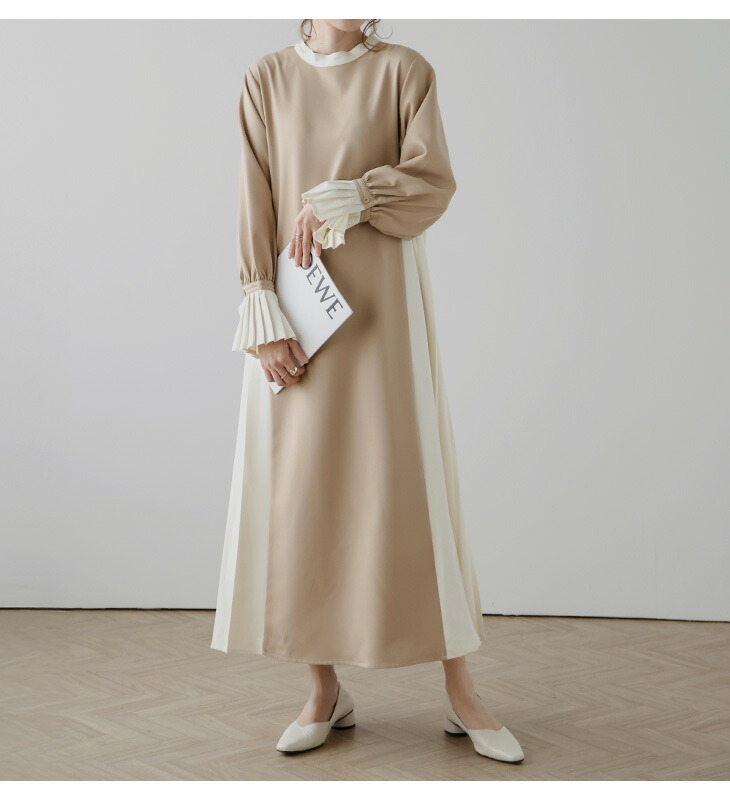 楽天市場】【半額クーポン対象】【奇跡の再販】プリーツ切替ワンピース