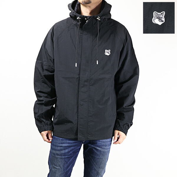 楽天市場】Maison Kitsune メゾンキツネ ウィンドブレーカー Grey Fox