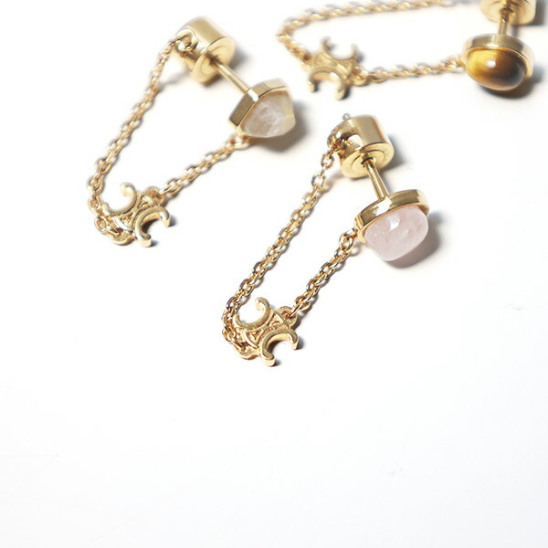 楽天市場】CELINE セリーヌ ピアス Triomphe Indie Set Of 3 Earrings