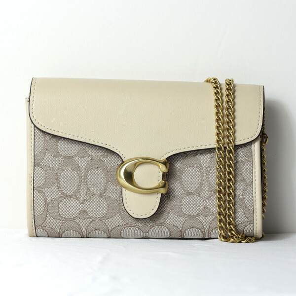 楽天市場】COACH コーチ Tabby Chain Clutch In Signature Jacquard