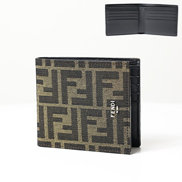 楽天市場】FENDI フェンディ FF Monogram Bi-Fold Wallet 7M0169 ALWK