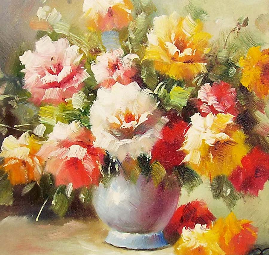 楽天市場】花の絵 絵画 油絵 アートパネル開業祝い 開院祝い「多彩な