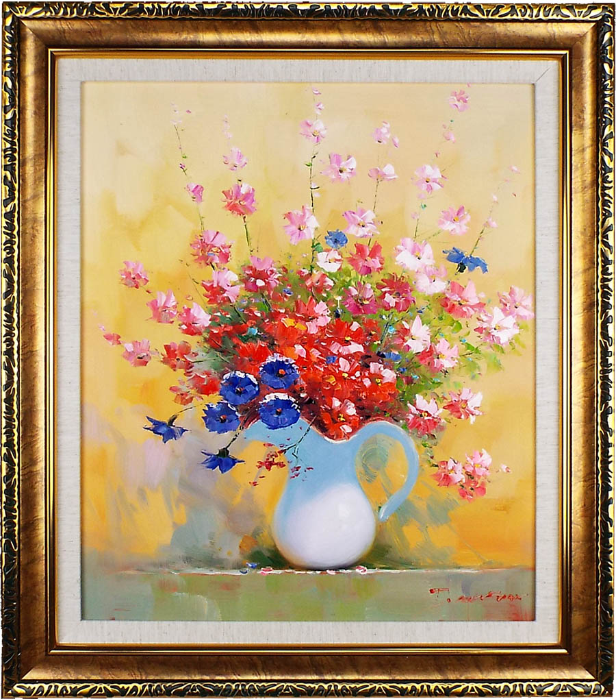 楽天市場】花の絵 絵画 油絵 アートパネル開業祝い 開院祝い「コスモス