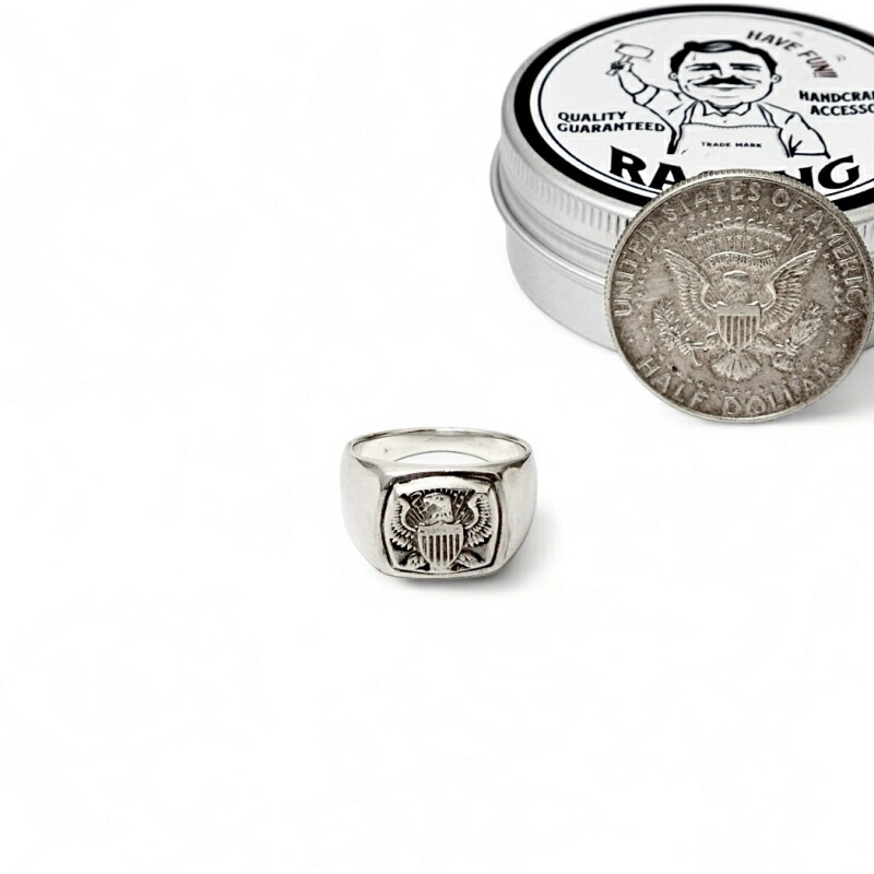 楽天市場】RAOING ローイング【Half Dollar Signet Ring】ハーフダラー