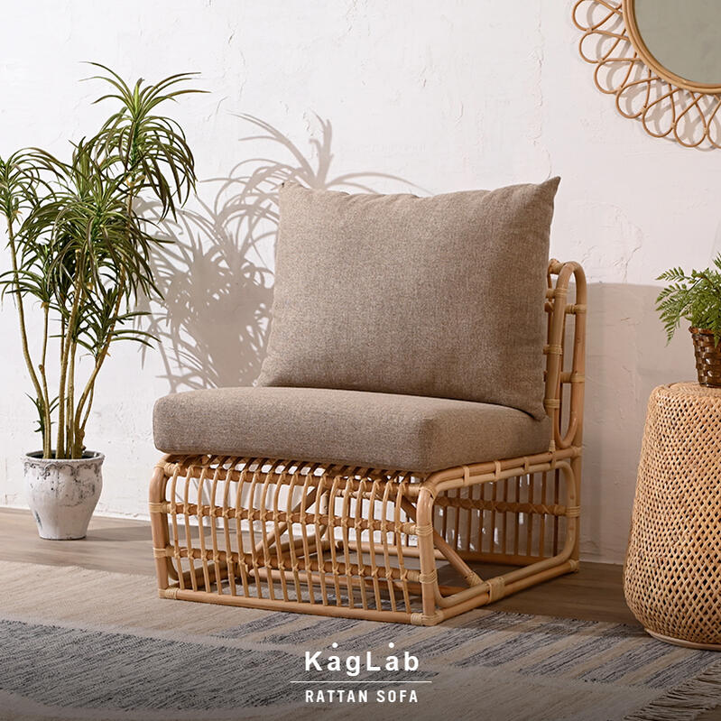 楽天市場】アジアン家具 ラタンソファ ラタンチェア 1人掛けソファ
