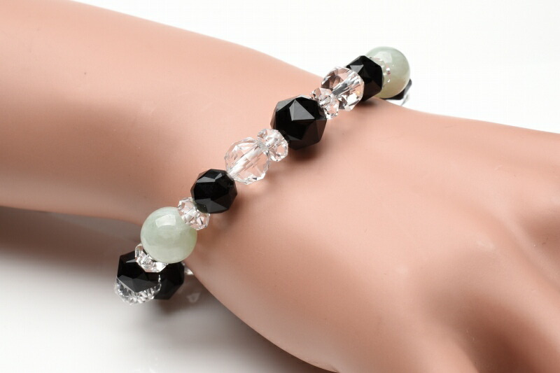 楽天市場】魔除けモリオン×成功の石翡翠のコラボ 当店オリジナルブレス