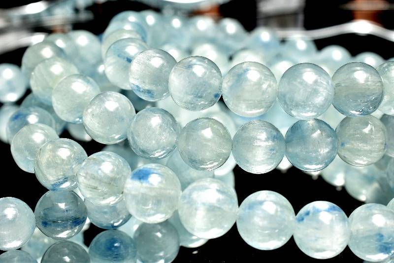 楽天市場】天然ブルーカラー カイヤナイトシリカ 7.5mm ブレスレット