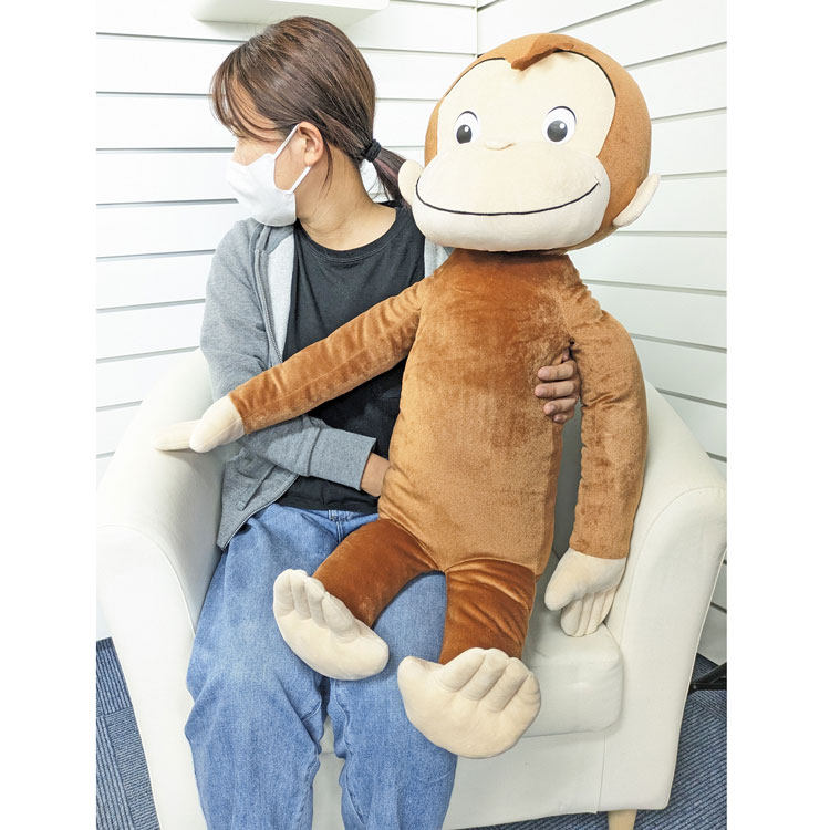 楽天市場】送料無料 おさるのジョージ ぬいぐるみ LL 730334