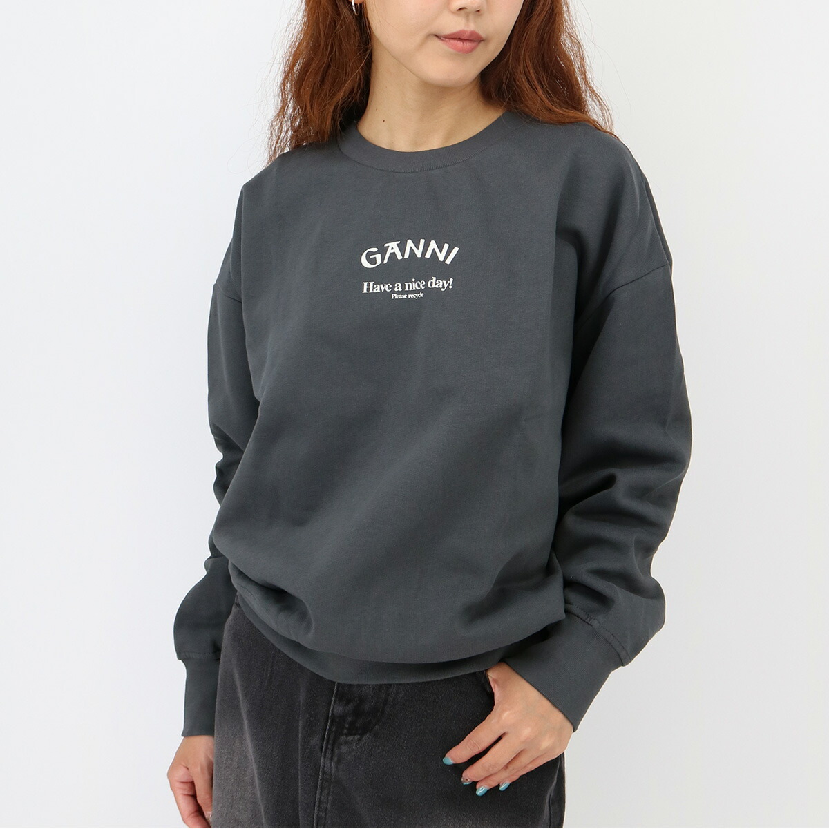 楽天市場】GANNI ガニー レディース スウェット T3885 GREY ISOLI