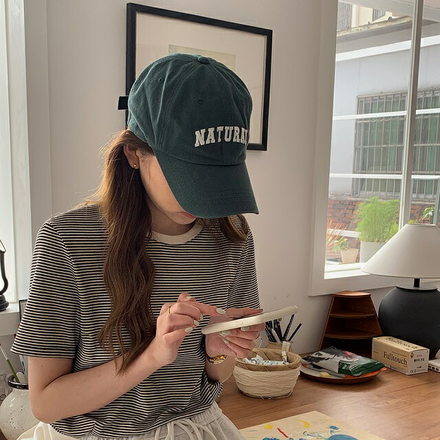 楽天市場】NATURALロゴ ベースボールキャップ ピーコックグリーン