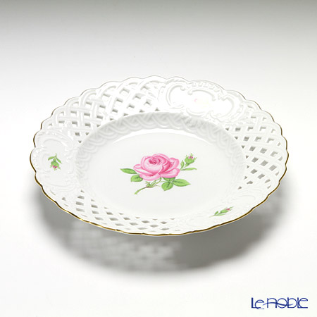 Meissen ハート型花柄磁器皿 Meissen ハート型花柄磁器皿