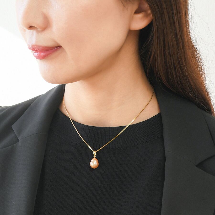 楽天市場】バロック 淡水真珠 ペンダントトップ てらてらのメタリック