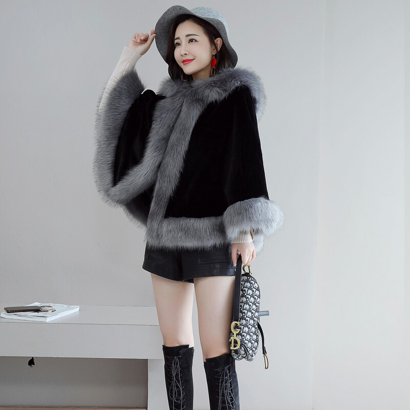 楽天市場】マント ケープ ポンチョ コート レディース アウター 冬 黒