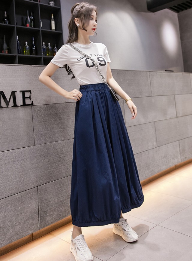 楽天市場】ワイドパンツ チノパンツ レディース ボトムス ウエストゴム