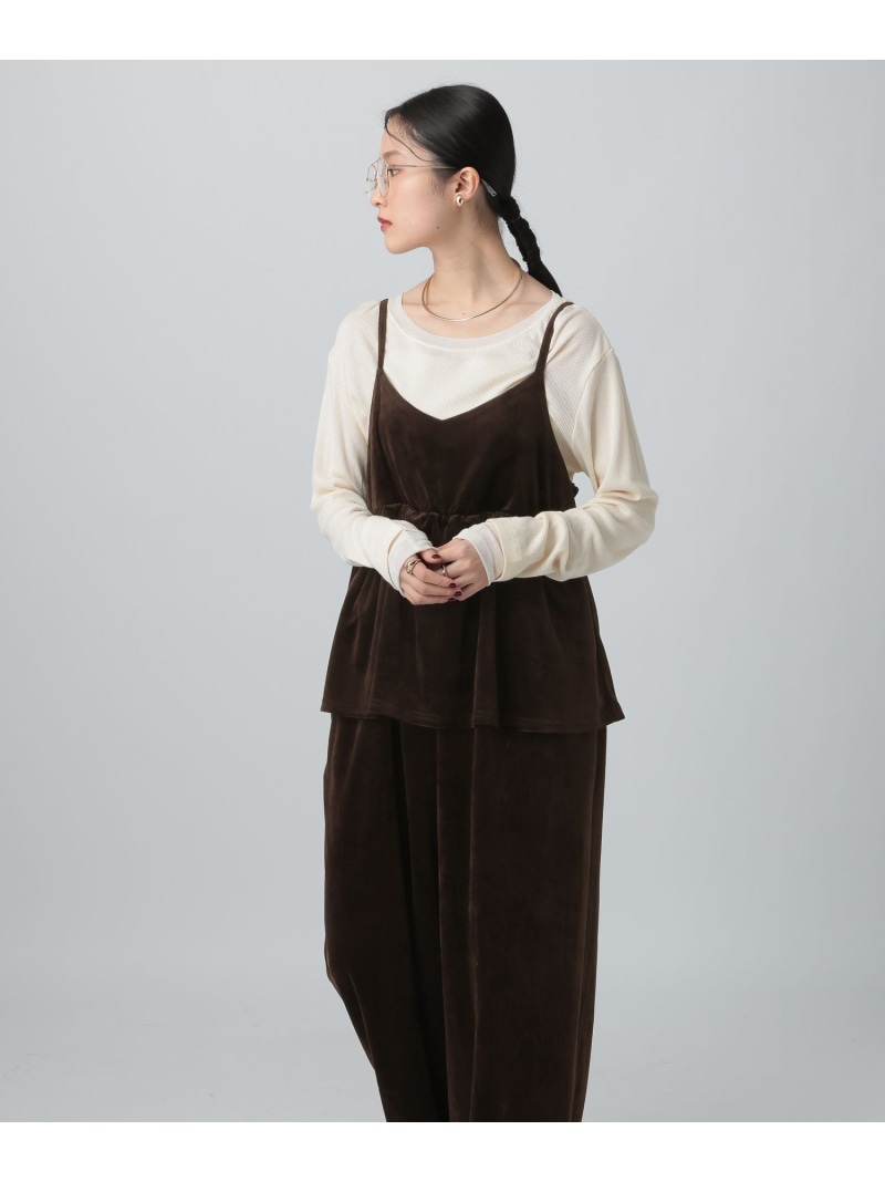 楽天市場】ベロアキャミサロペット LEPSIM レプシィム オールインワン