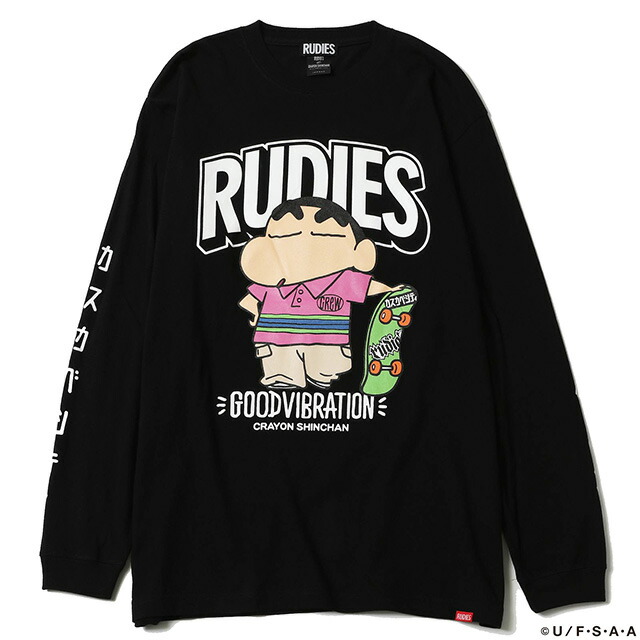 楽天市場】(ルーディーズ) RUDIE'S×CRAYON SHINCHAN SKATE LS-T (LS