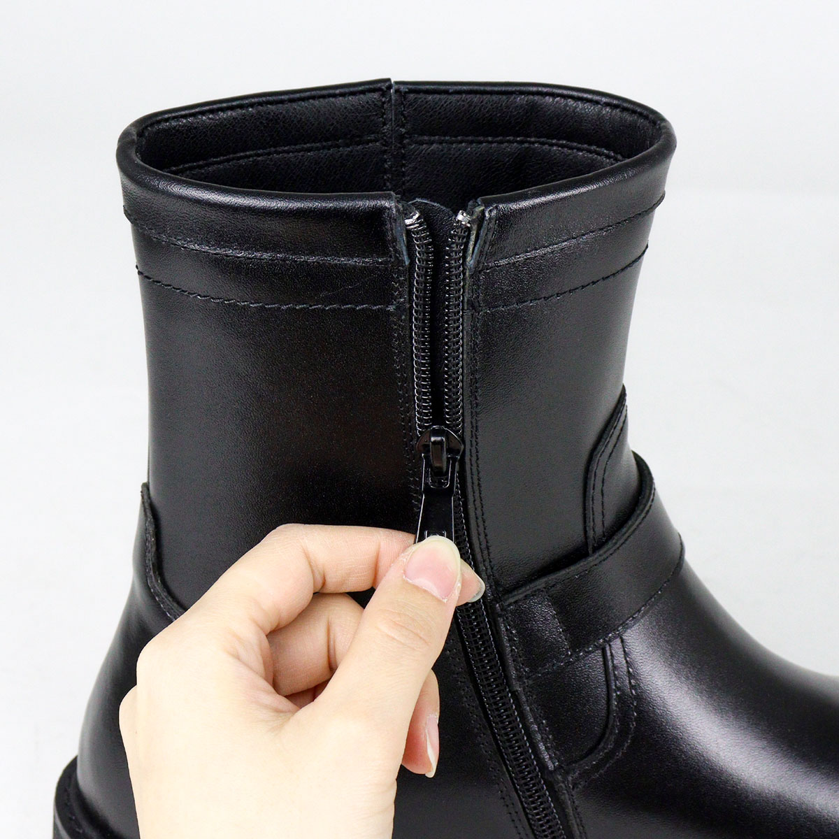 楽天市場】ブーツ ミドルブーツ エンジニアブーツ サイドジップ