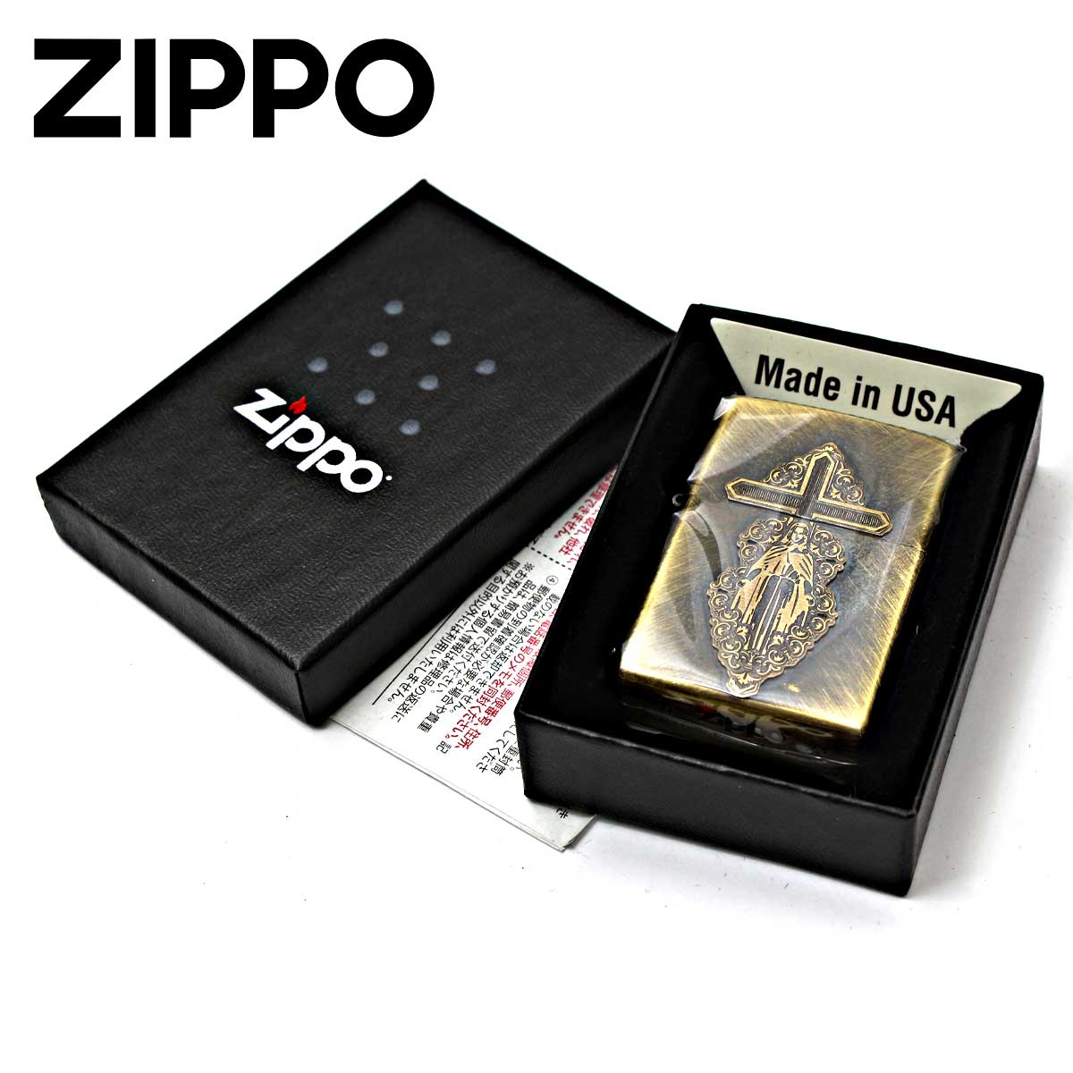 楽天市場】Zippo ジッポライター マリア メタル クロス 十字架