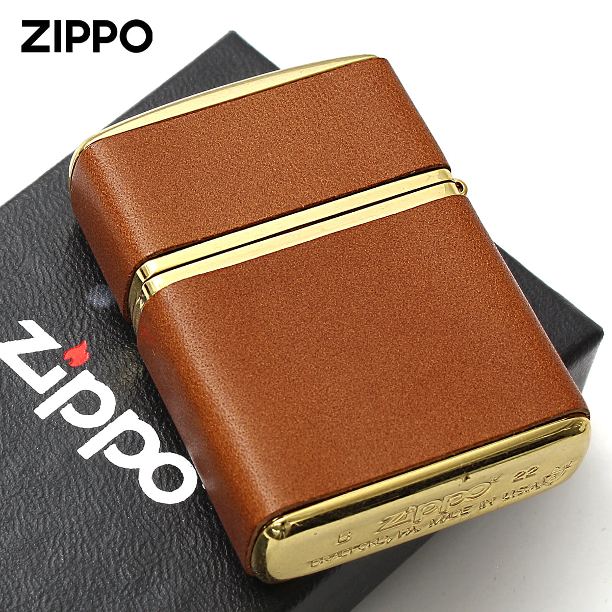 楽天市場】Zippo ジッポライター アーマー 革巻き 牛革 ジッポ ロゴ