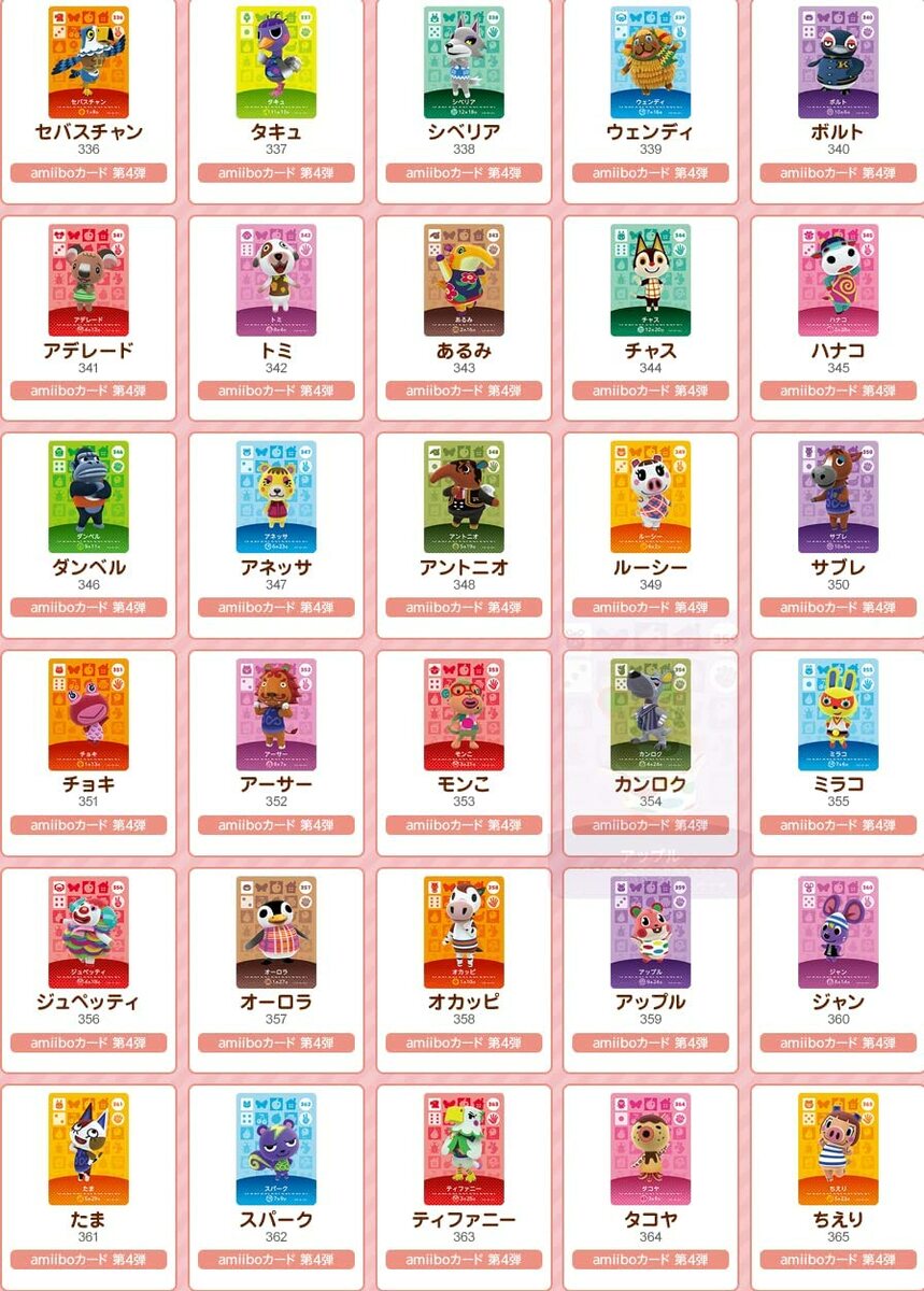 楽天市場】どうぶつの森amiiboカード 第4弾 (5パックセット)+amiibo