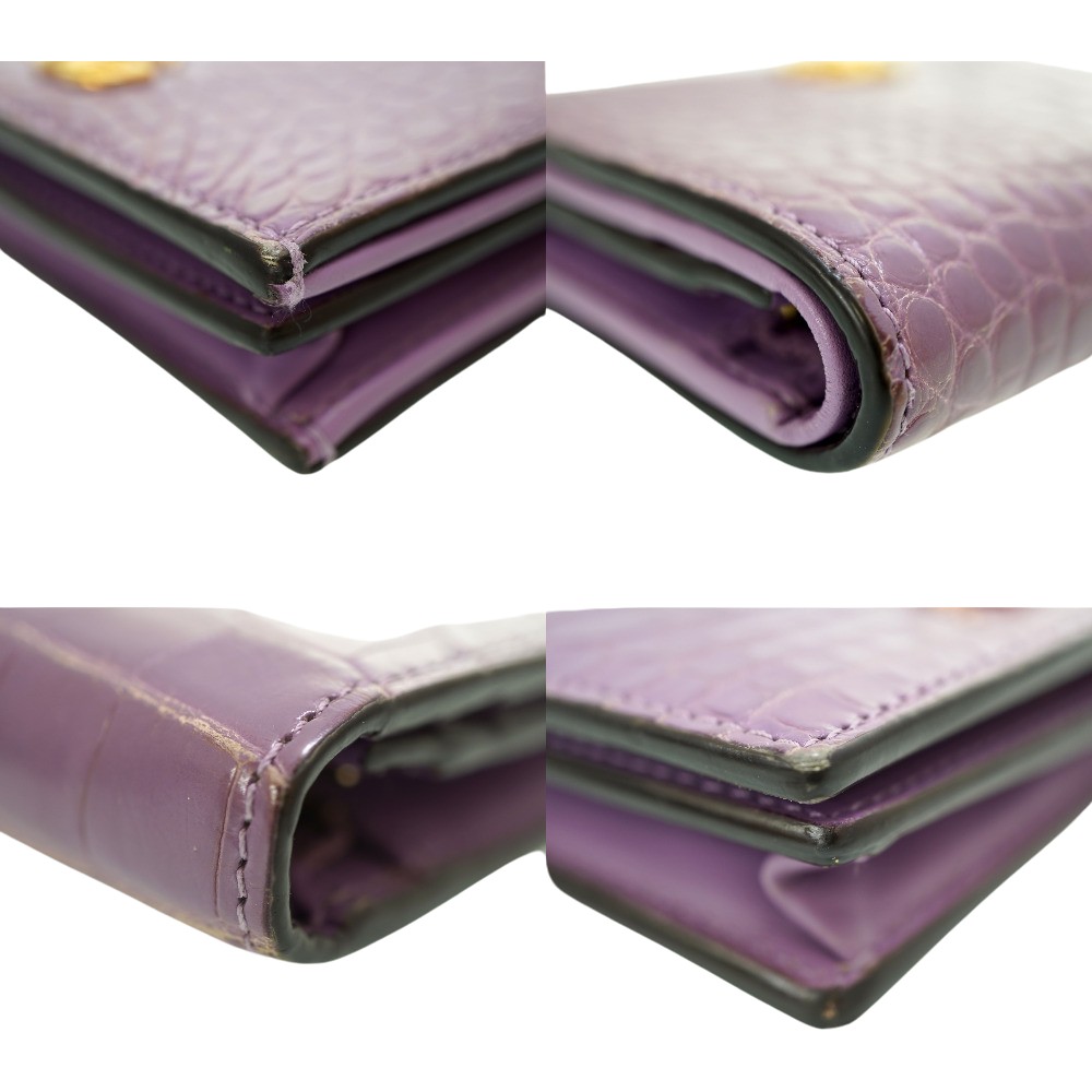 楽天市場】グッチ クロコダイル マーモント コンパクトウォレット