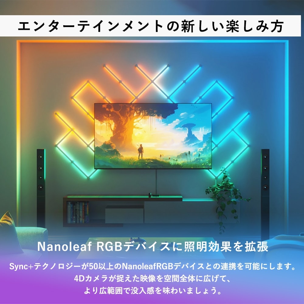 楽天市場】Nanoleaf ナノリーフ 4D Screen Mirror + Lightstrip Kit 4D