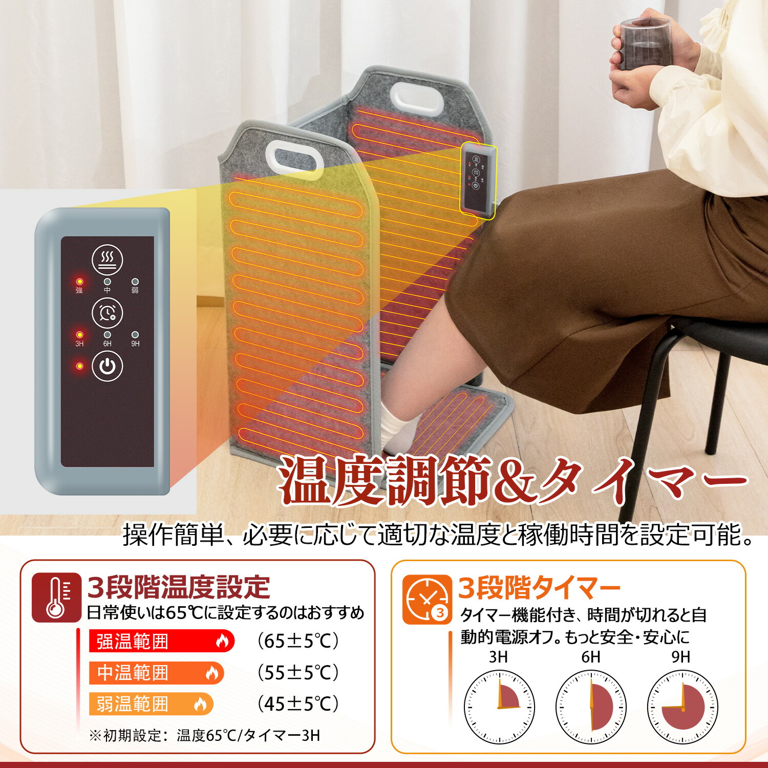 楽天市場】【50%OFF】デスクヒーター パネルヒーター 遠赤外線