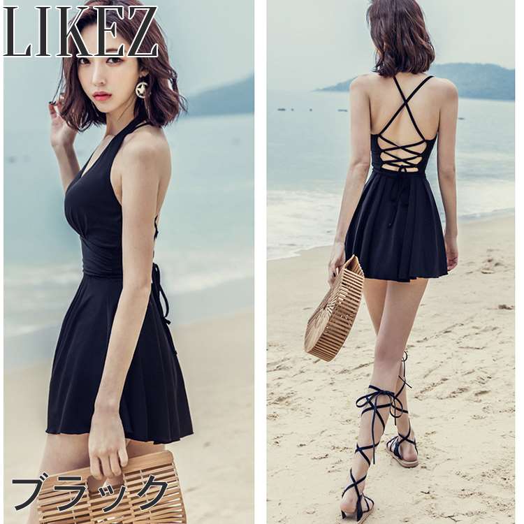 楽天市場】ワンピース水着 レディース 夏 スイムウェア ブラック