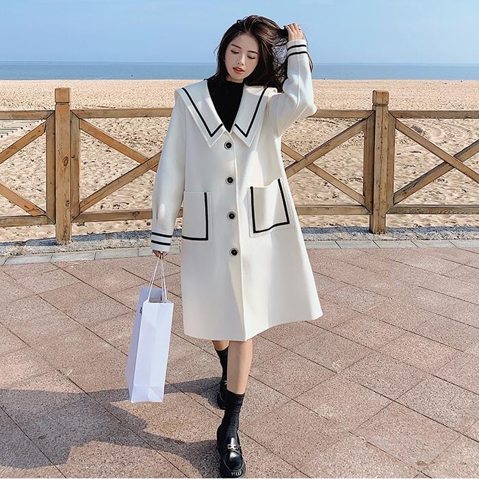 楽天市場】アウター コート ジャケット セーラーカラー ライン ビッグ