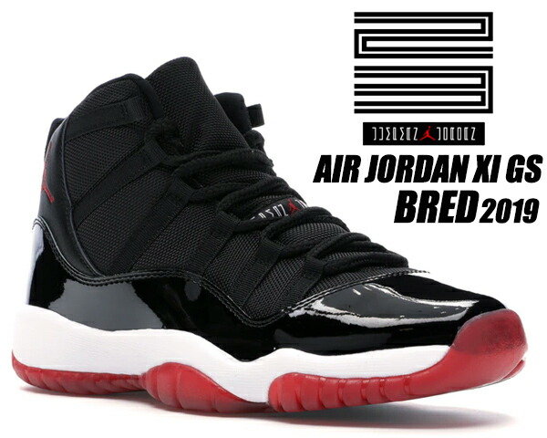 楽天市場】NIKE AIR JORDAN 11 RETRO (GS) BRED 2019 black/true red