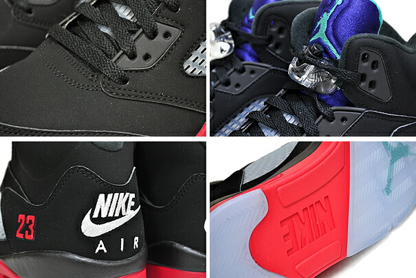楽天市場】NIKE AIR JORDAN 5 RETRO TOP3 black/new emerald-fire red