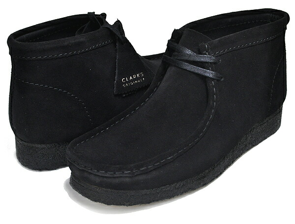 楽天市場】CLARKS WALLABEE BOOT BLACK SUEDE 26155517 クラークス