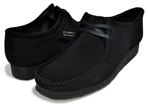 楽天市場】CLARKS WALLABEE BLACK SUEDE 26155519 クラークス ワラビー