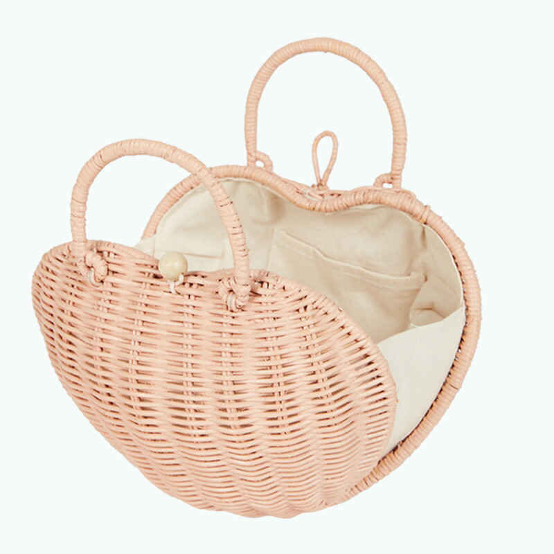 楽天市場】【Olli Ella オリエラ】RATTAN LUVYA BAG ハート型 かご