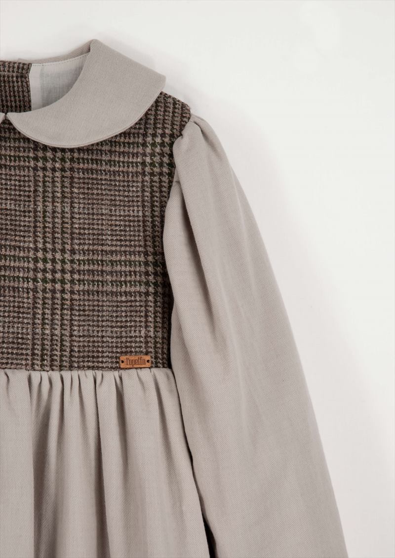 楽天市場】【Popelin】 MOD.31.3 Sand two-tone dress with baby