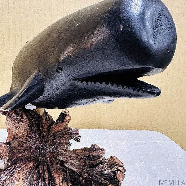 楽天市場】木彫り マッコウクジラ : アジアン・マリン雑貨ライブビラ