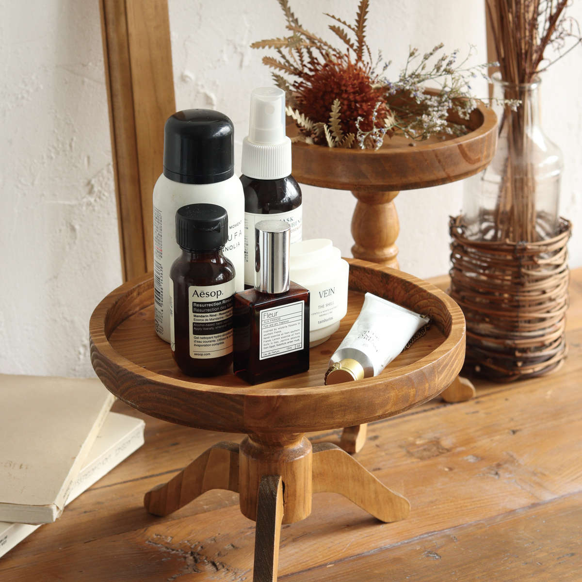 楽天市場】花台 ナインマーケ パインポットスタンド ロー