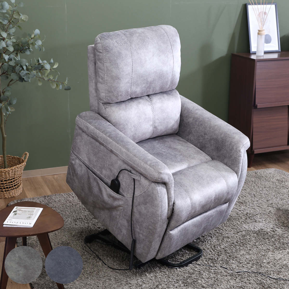 楽天市場】ソファ 1人掛け 幅85cm 立ち上がりやすい電動リクライナー