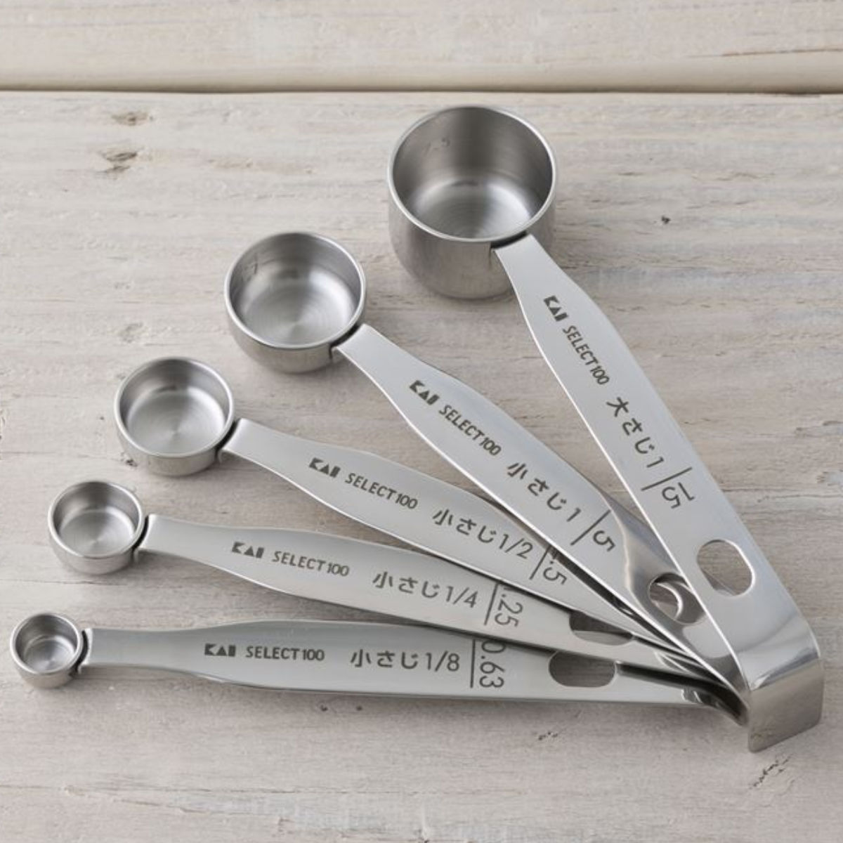 楽天市場】計量スプーン 5本組 SELECT100 食洗機対応 貝印 （ セレクト