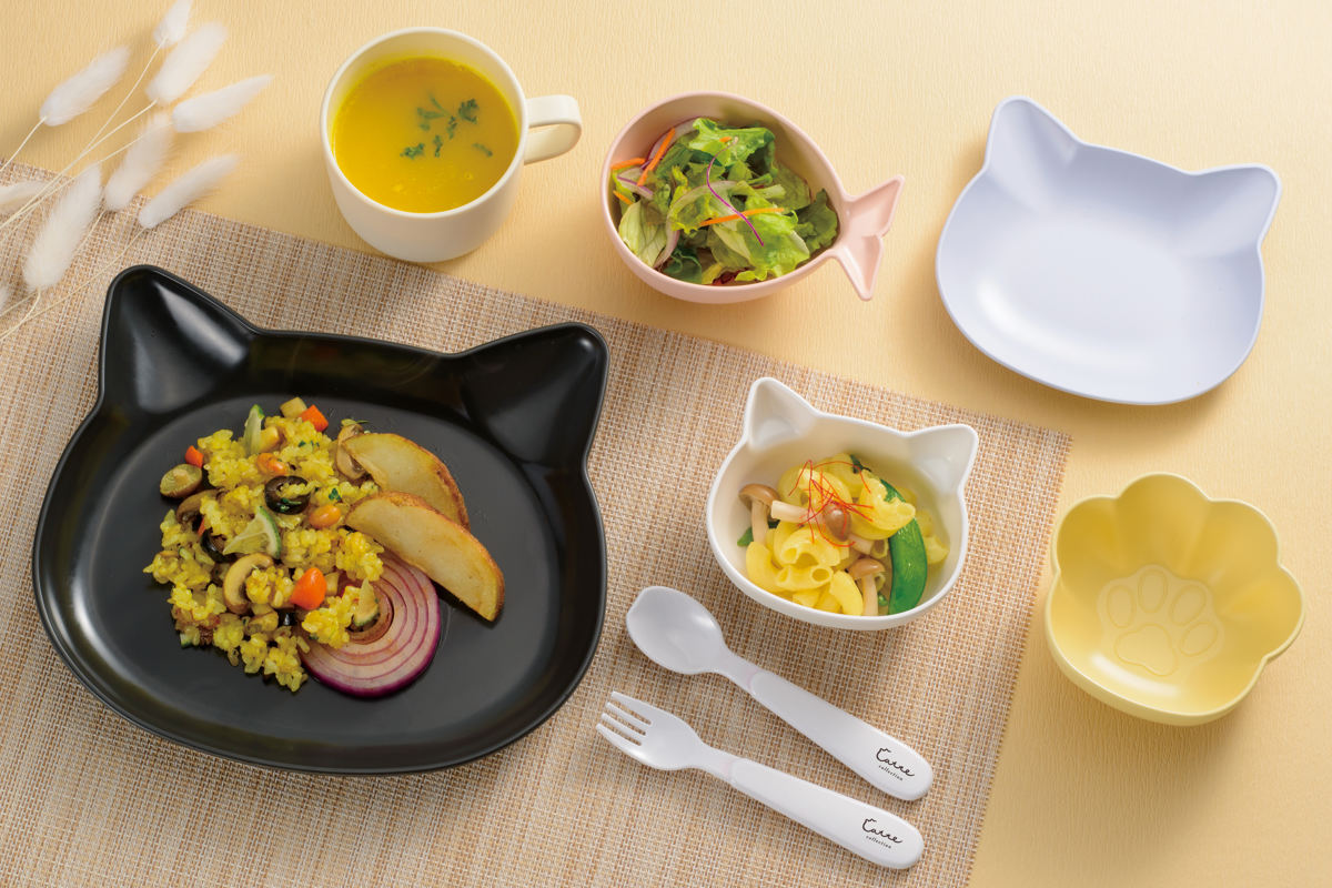 楽天市場】抗菌ランチプレート catte ねこ 日本製 電子レンジ対応 食洗