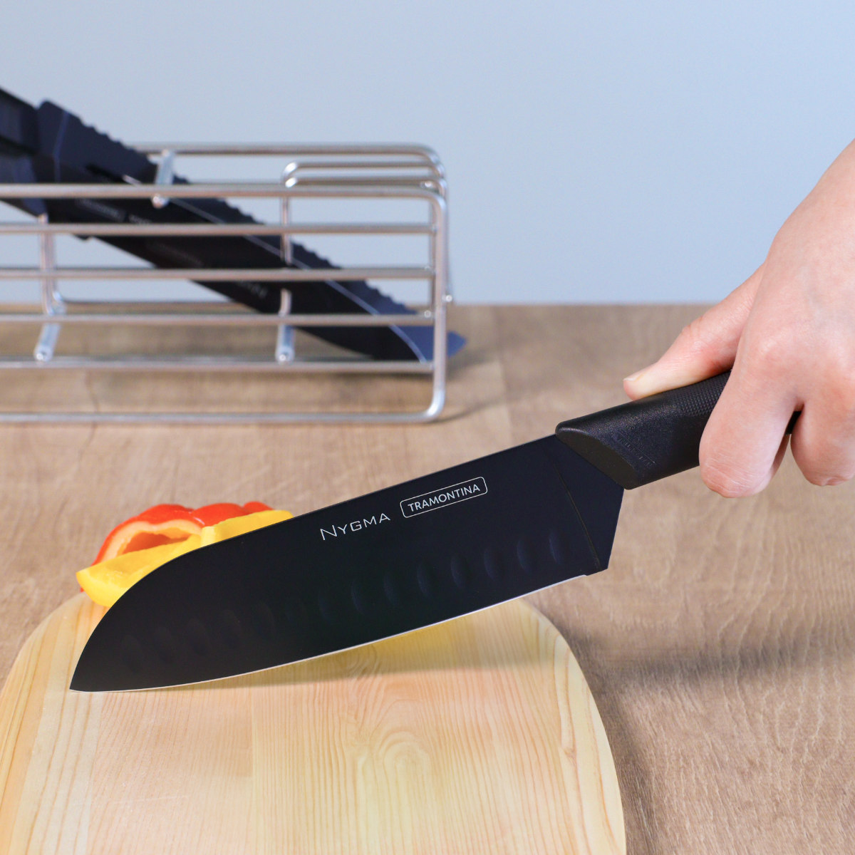 楽天市場】包丁 6点セット ニグマ ブラック トラモンティーナ