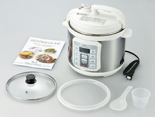 楽天市場】D＆S 家庭用マイコン電気圧力鍋 4L レシピブック付き STL