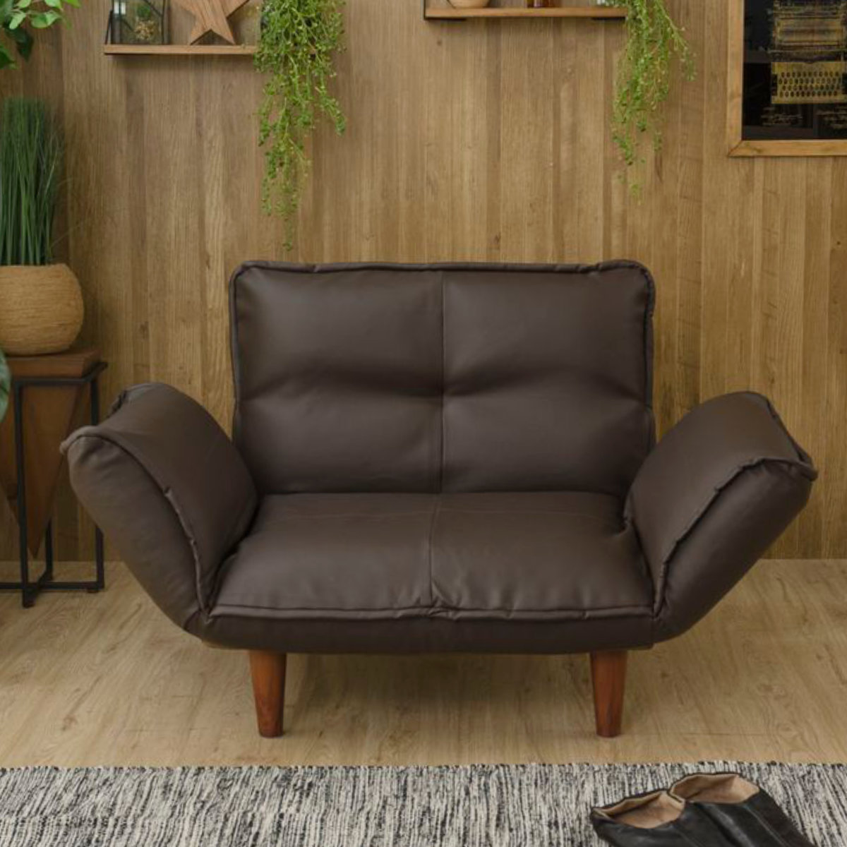 楽天市場】ソファ 1人掛け 幅88cm PVC （ ソファー コンパクト