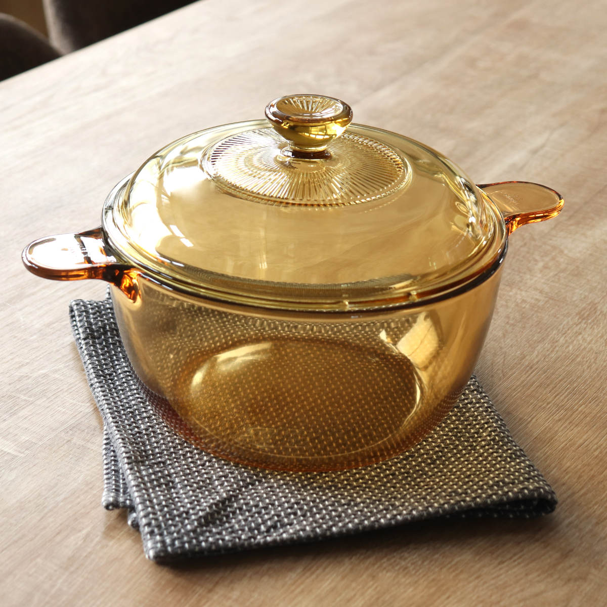 楽天市場】両手鍋 21.5cm ガス火専用 ガラス製 VISIONS 2.5L クック