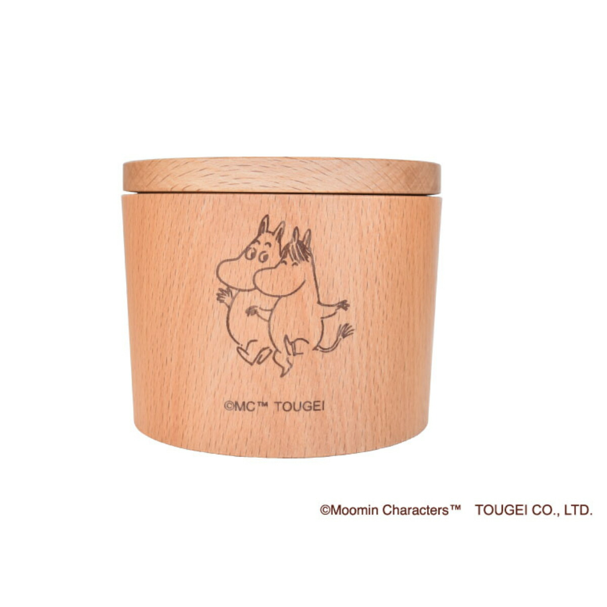 楽天市場】保存容器 150ml テーブルキャニスター ムーミン （ 天然木