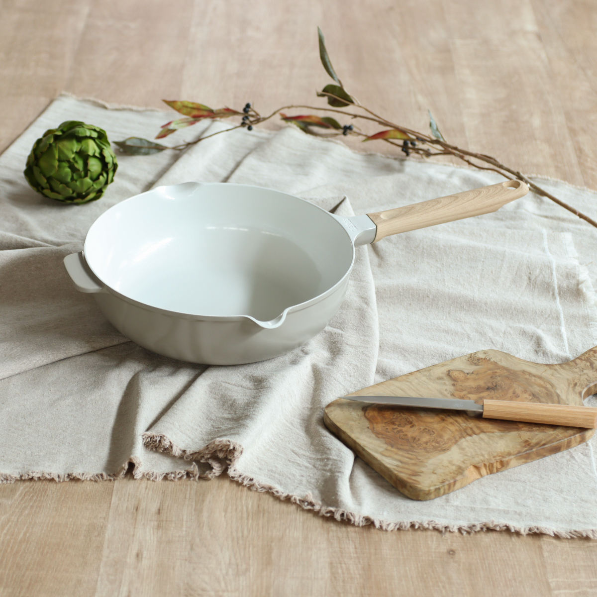 楽天市場】サーモス フライパン 26cm 深型 IH対応セラプロテクト