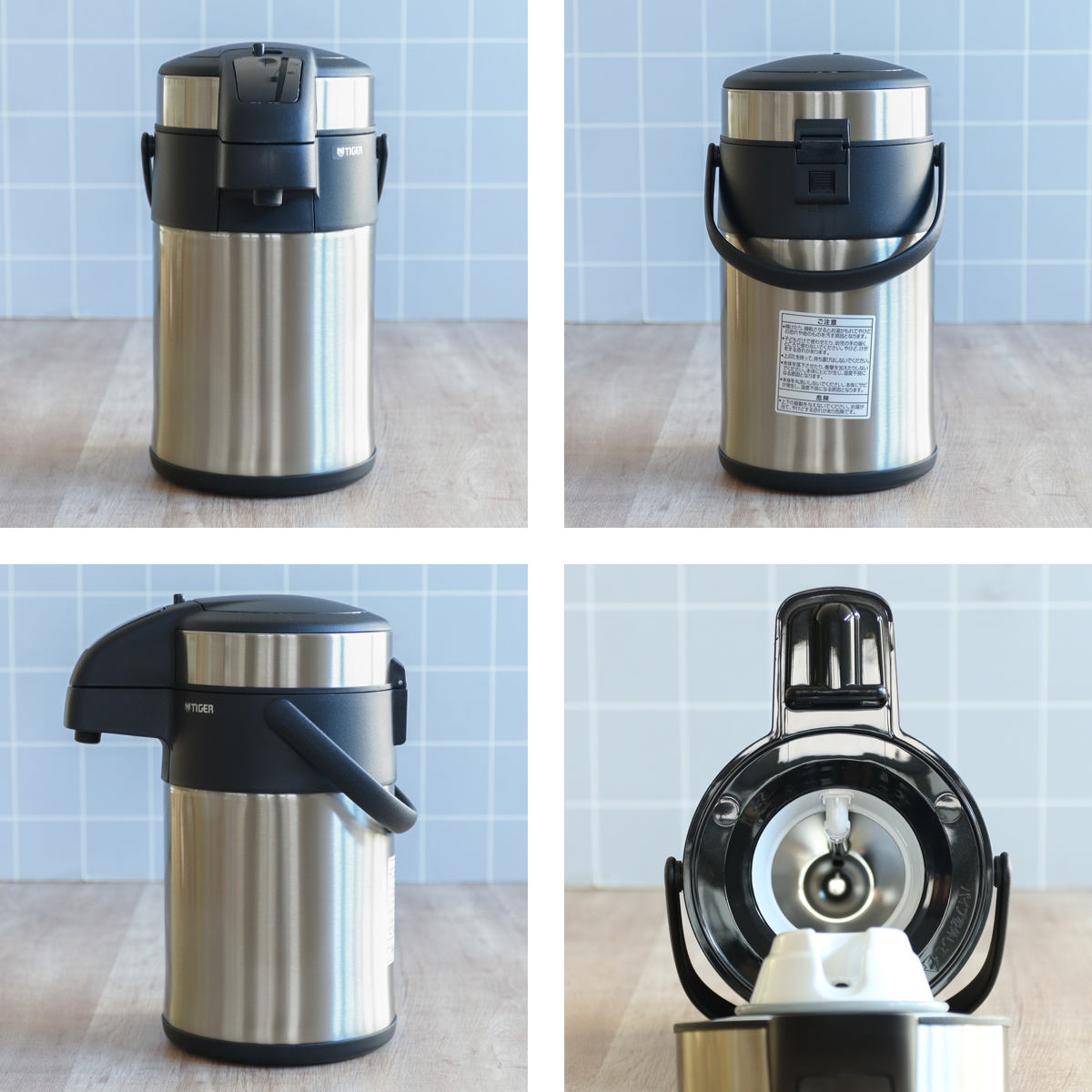 楽天市場】タイガー ステンレスポット 3L ステンレスエアポット 卓上
