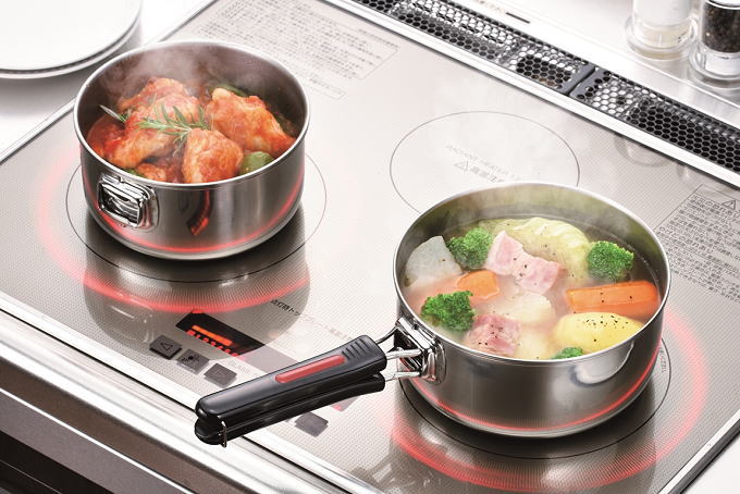 楽天市場】鍋 取っ手が取れる 着脱式 14cm 16cm 18cm 20cm セット IH